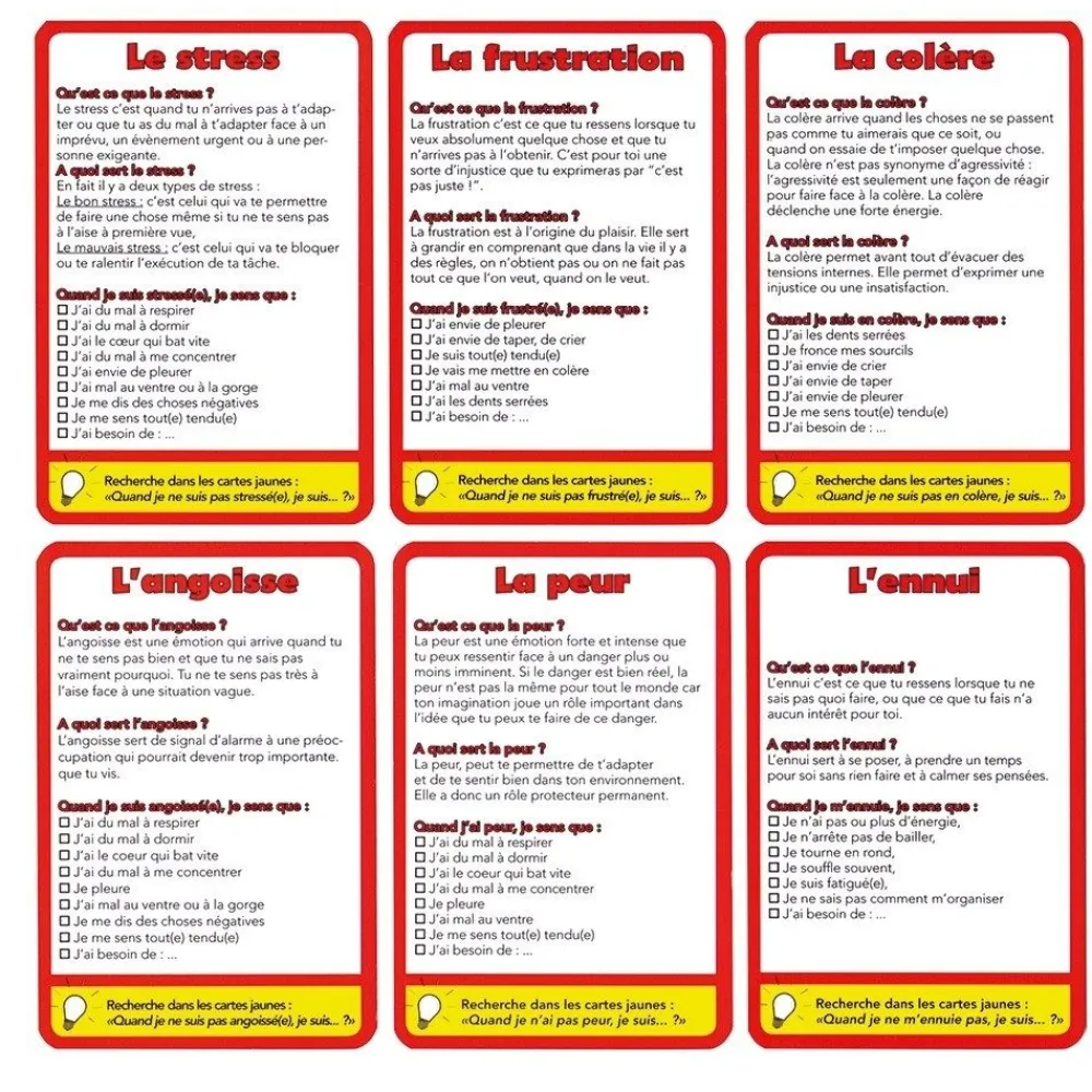 HOPTOYS Habiletés Sociales Et Émotions*Emoticartes Enfants