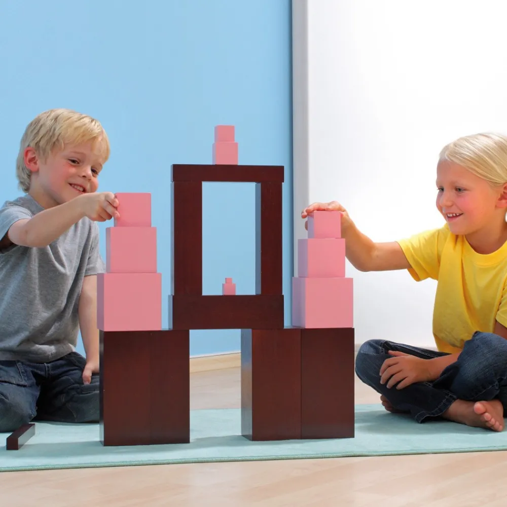 HOPTOYS Matériel Montessori & Reggio*Escalier Marron Montessori