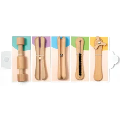 HOPTOYS Apprendre A S'Autoreguler*Fidgets Adulte En Bois Par 5