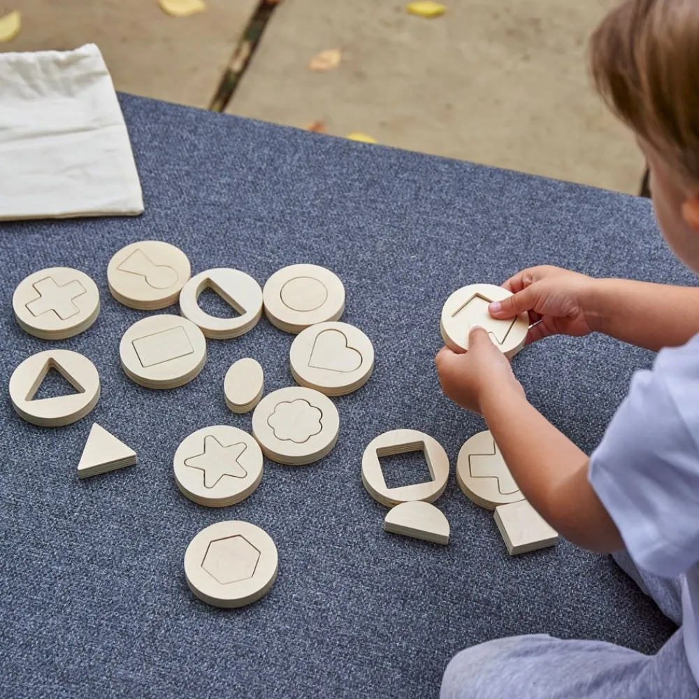 HOPTOYS Matériel Montessori & Reggio*Formes En Bois - Interieur Et Exterieur