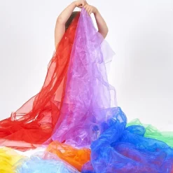 HOPTOYS Jouets Sensoriels<Foulards Arc-En-Ciel Organza (Par 7)