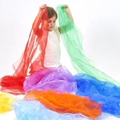 HOPTOYS Jouets Sensoriels<Foulards Arc-En-Ciel Organza (Par 7)