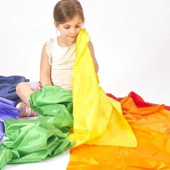 HOPTOYS Jouets Sensoriels<Foulards Arc-En-Ciel Satin (Par 7)