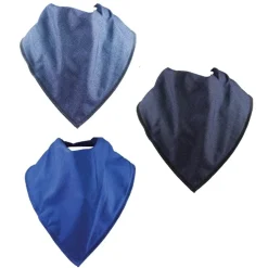 HOPTOYS Compensation & Aides Quotidiennes<Foulards Bavoirs Bibbles -Bleu Marine/Bleu Roi/Bleu Jean