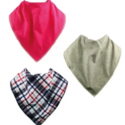 HOPTOYS Compensation & Aides Quotidiennes<Foulards Bavoirs Bibbles -Tartan/Framboise/Gris