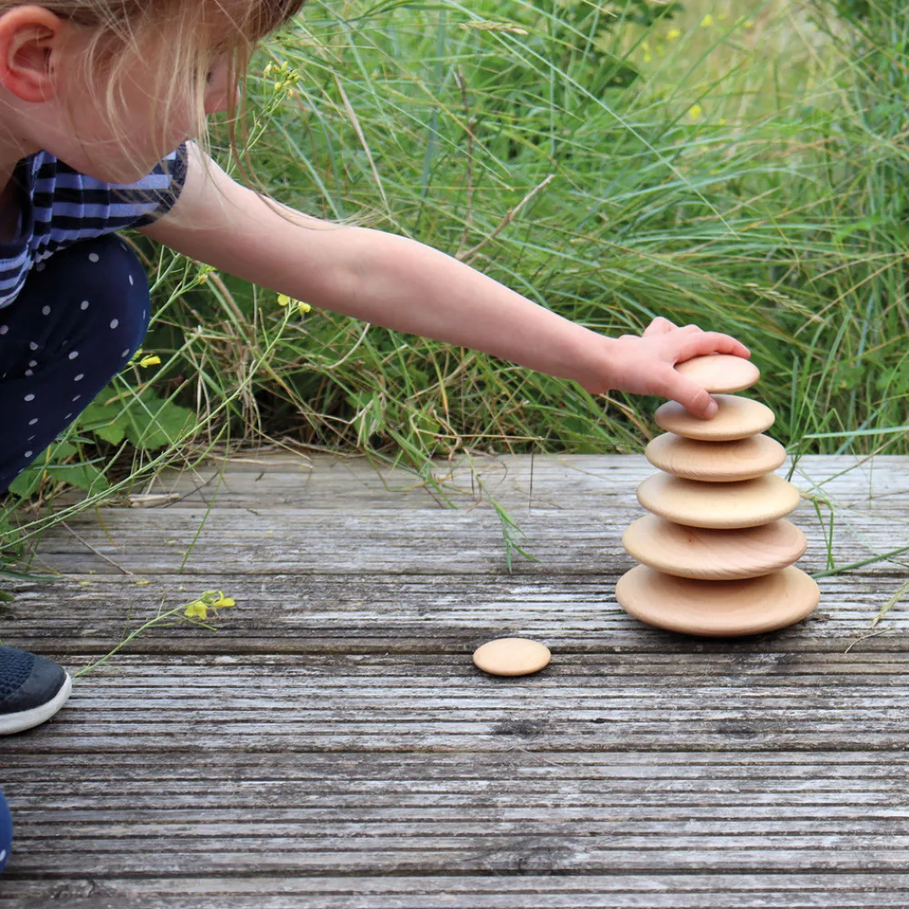 HOPTOYS Matériel Sensoriel<Galets D'Empilage Bois