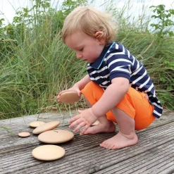HOPTOYS Stimulation Sensorielle*Galets D'Empilage Bois