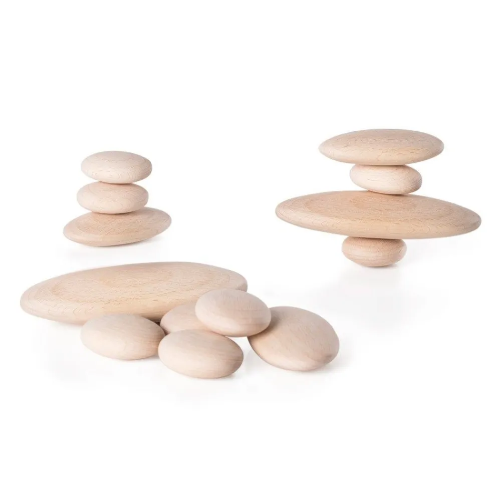 HOPTOYS Idees Cadeaux Pour Une Personne Ayant Un Tdah*Galets En Bois Par 20