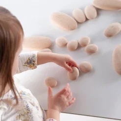 HOPTOYS Idees Cadeaux Pour Une Personne Ayant Un Tdah*Galets En Bois Par 20