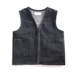HOPTOYS Apprendre A S'Autoreguler*Gilet Stretch En Jean Noir Leste