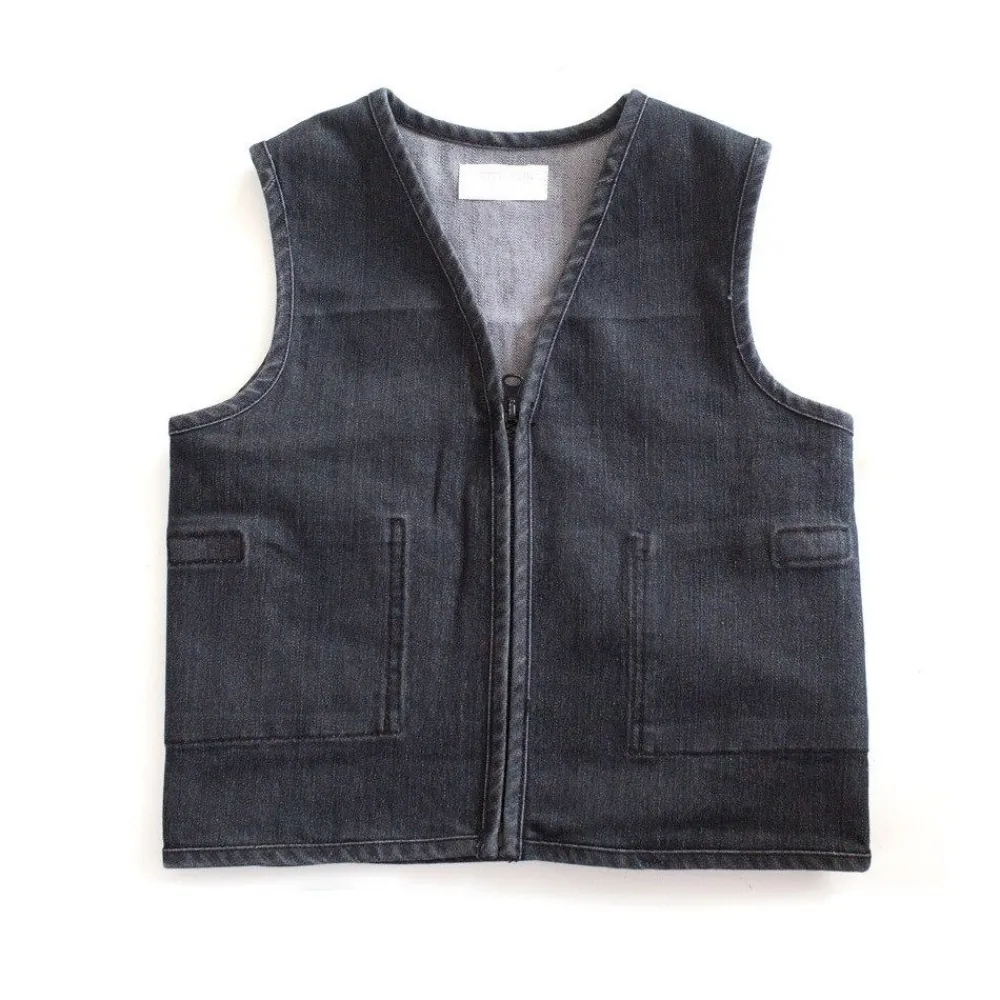 HOPTOYS Apprendre A S'Autoreguler*Gilet Stretch En Jean Noir Leste