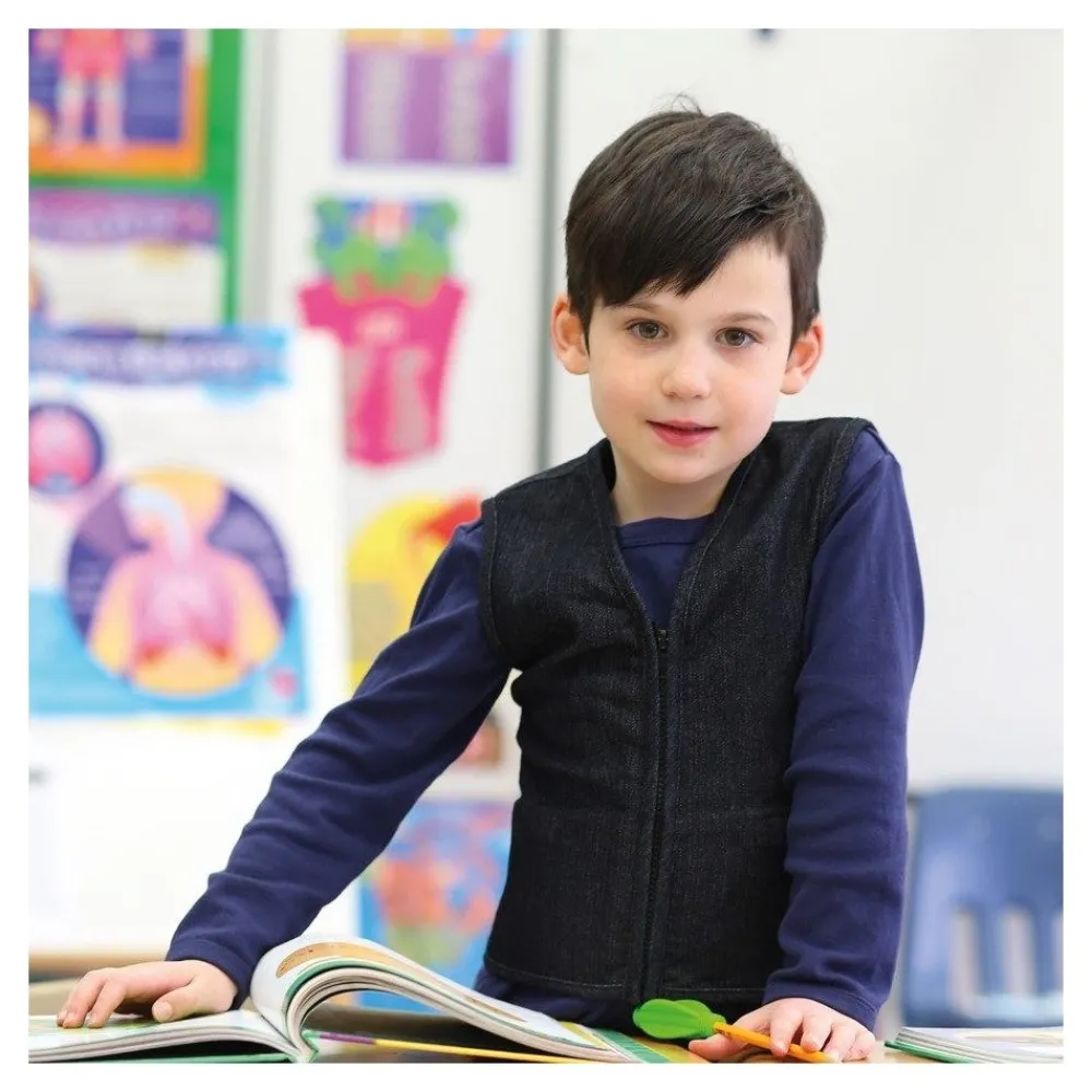 HOPTOYS Apprendre A S'Autoreguler*Gilet Stretch En Jean Noir Leste