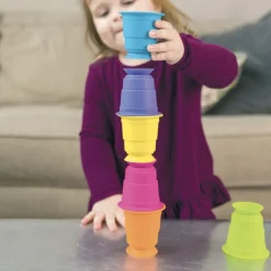 HOPTOYS La Coordination Motrice<Gobelets D'Empilage Ventouse Par 6