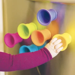 HOPTOYS La Coordination Motrice<Gobelets D'Empilage Ventouse Par 6