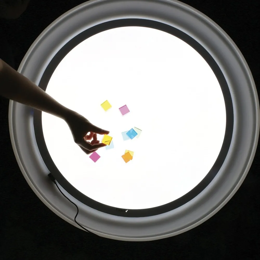 HOPTOYS Matériel Montessori & Reggio*Grande Table Lumineuse Ronde