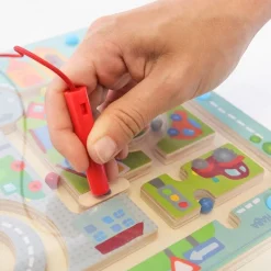 HOPTOYS Jeux Adaptes*Jeu Magnetique Ville Labyrinthe