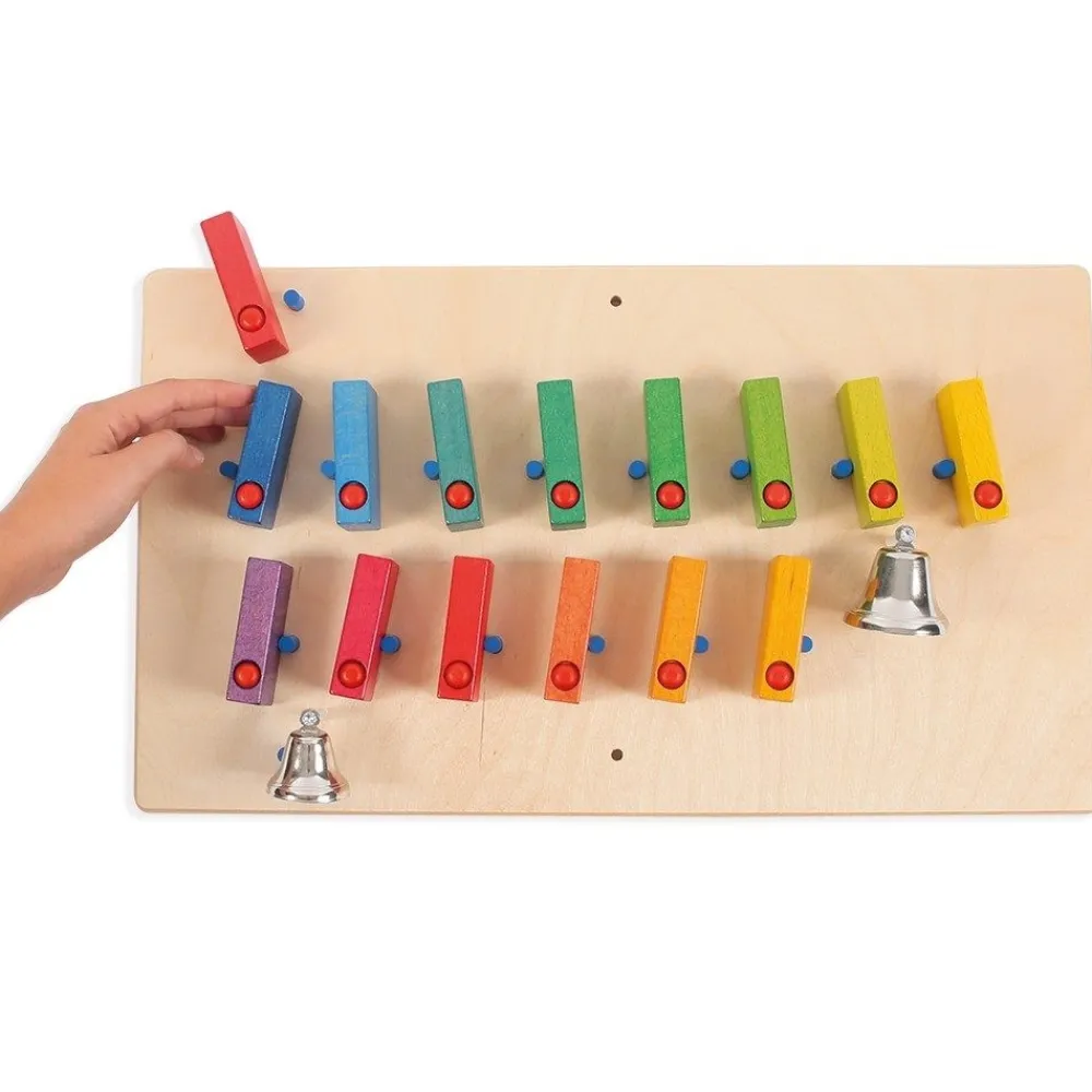 HOPTOYS Stimulation Sensorielle*Jeu Mural Dominos Avec Cloches