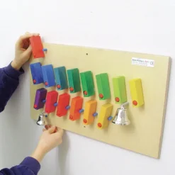 HOPTOYS Stimulation Sensorielle*Jeu Mural Dominos Avec Cloches