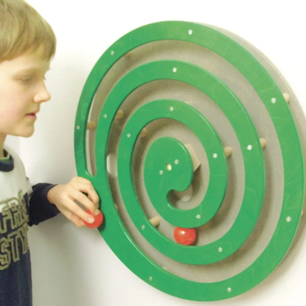 HOPTOYS Stimulation Sensorielle<Jeu Mural Rond Avec Spirale - Vert