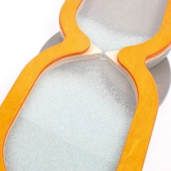 HOPTOYS Stimulation Sensorielle*Jeu Mural Sablier Sable De Verre - Orange