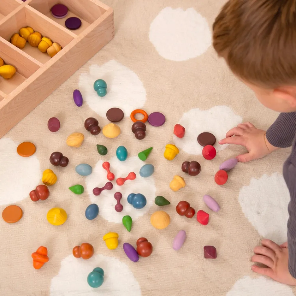 HOPTOYS Stimulation Sensorielle*Kit De Depart Tresors En Bois