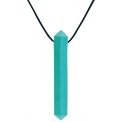 HOPTOYS Praxies Bucco-Faciales<Krypto-Bite - Collier De Mastication Pierre Precieuse
