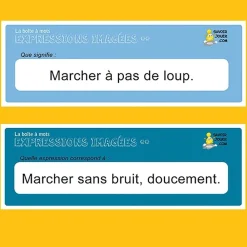 HOPTOYS Jeux Éducatifs*La Boite A Mots: Expressions Imagees