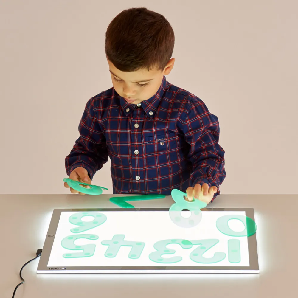 HOPTOYS Aides Motivationnelles, Recompenses, Renforcateurs<La Table Lumineuse Tickit