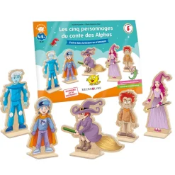HOPTOYS Lecture<Les Cinq Personnages Du Conte Des Alphas