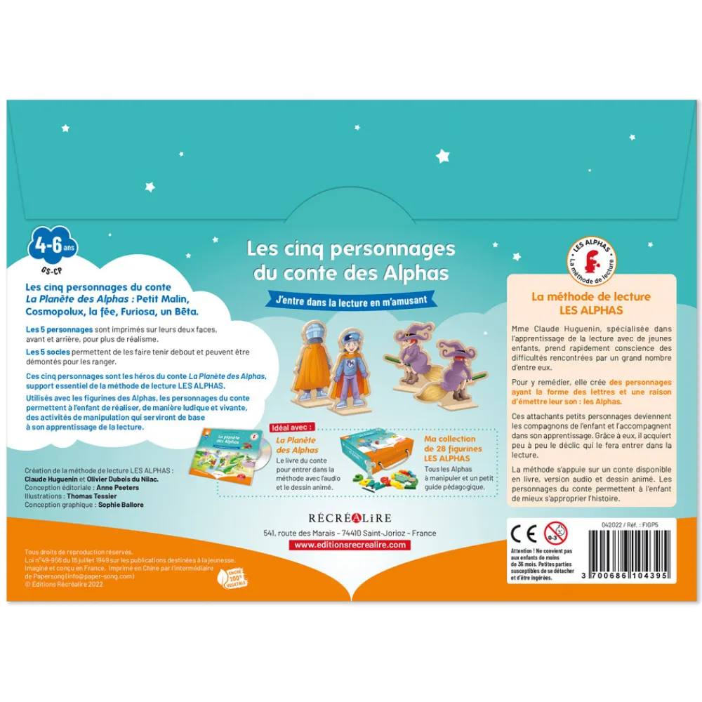 HOPTOYS Lecture<Les Cinq Personnages Du Conte Des Alphas