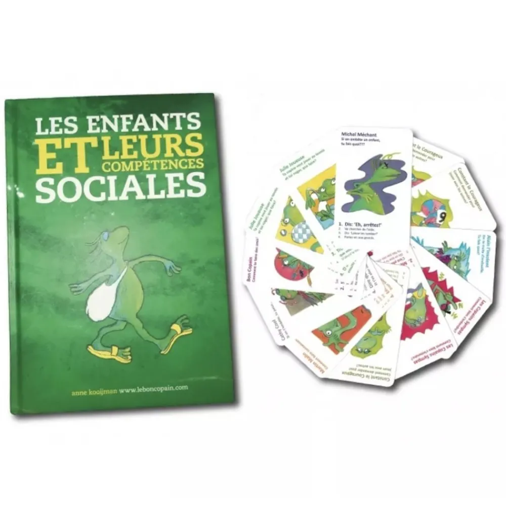 HOPTOYS Habiletés Sociales*Les Enfants Et Leurs Compétences Sociales (Livre + Jeu De Cartes)