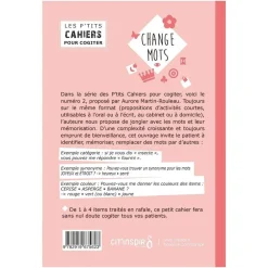 HOPTOYS Langage & Communication*Les P'Tits Cahiers Pour Cogiter – N°2 Change Mots