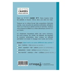 HOPTOYS Langage & Communication*Les P'Tits Cahiers Pour Cogiter – N°7 Vive La Difference
