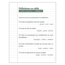 HOPTOYS ReÉducation Cognitive, Troubles Neurologiques<Les P'Tits Cahiers Pour Cogiter – N°5 Definitions En Rafale