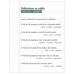 HOPTOYS ReÉducation Cognitive, Troubles Neurologiques<Les P'Tits Cahiers Pour Cogiter – N°5 Definitions En Rafale