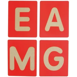 HOPTOYS Stimulation Tactile*Lettres Rugueuses Eco