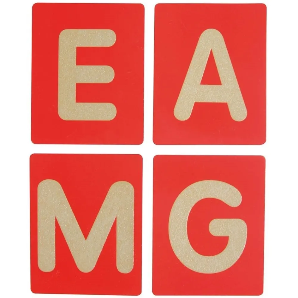 HOPTOYS Stimulation Tactile*Lettres Rugueuses Eco