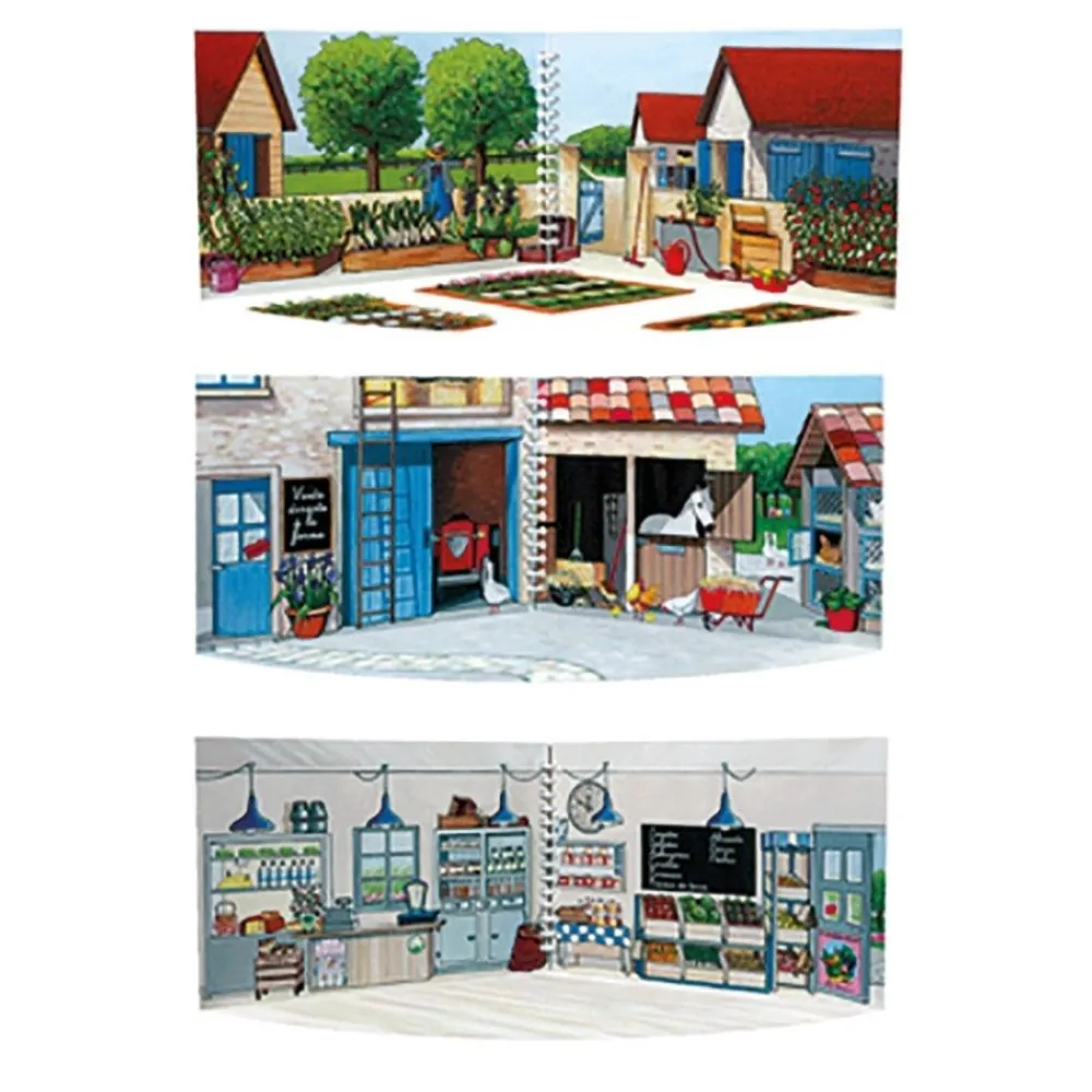 HOPTOYS Lexique, Imagerie, Langage Oral<Livre A Jouer La Ferme