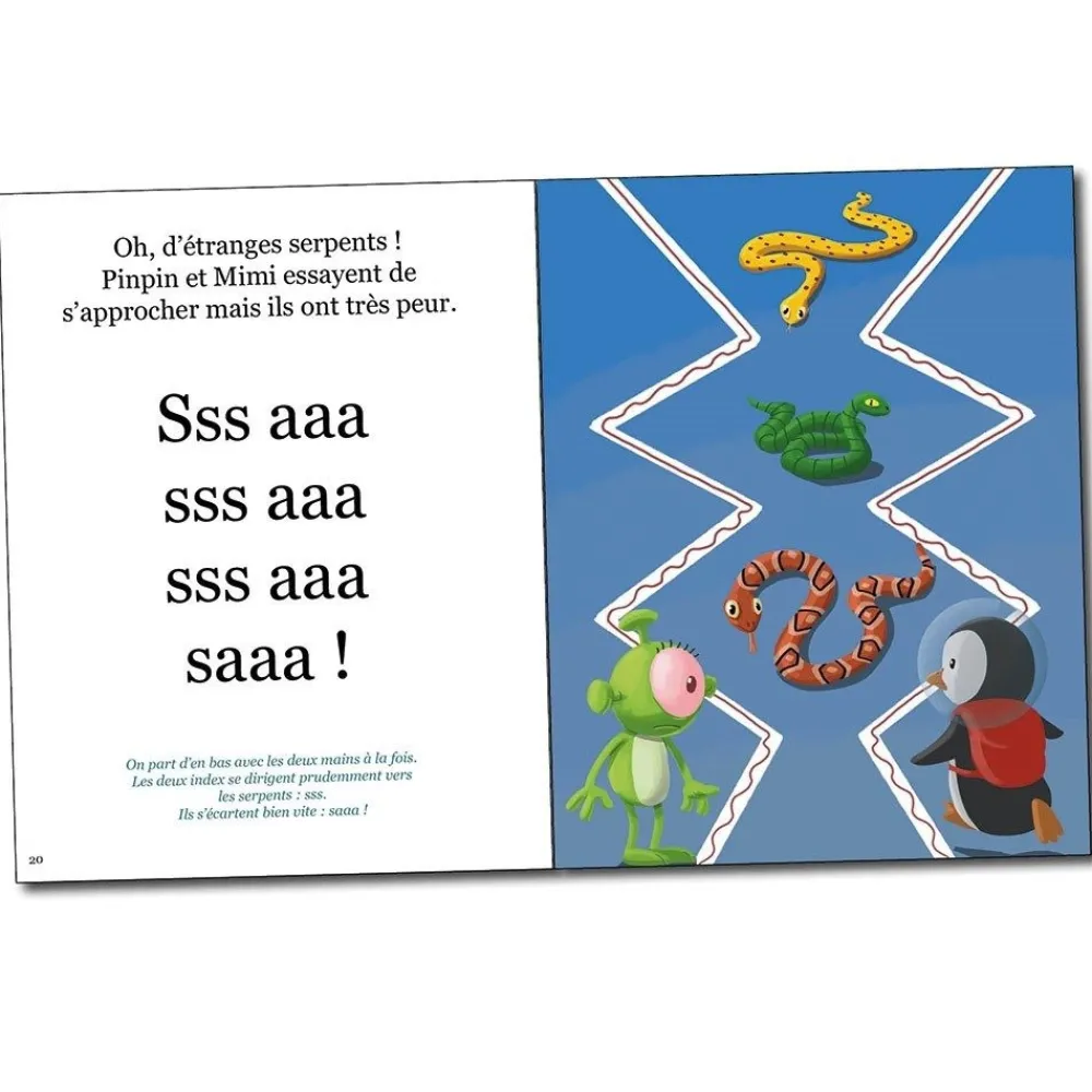HOPTOYS Dyslexie*Livre Pinpin Dans L'Espace