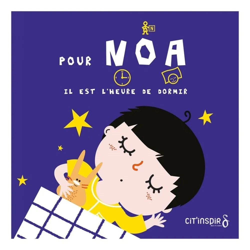 HOPTOYS Dyslexie*Livre Pour Noa Il Est L'Heure De Dormir