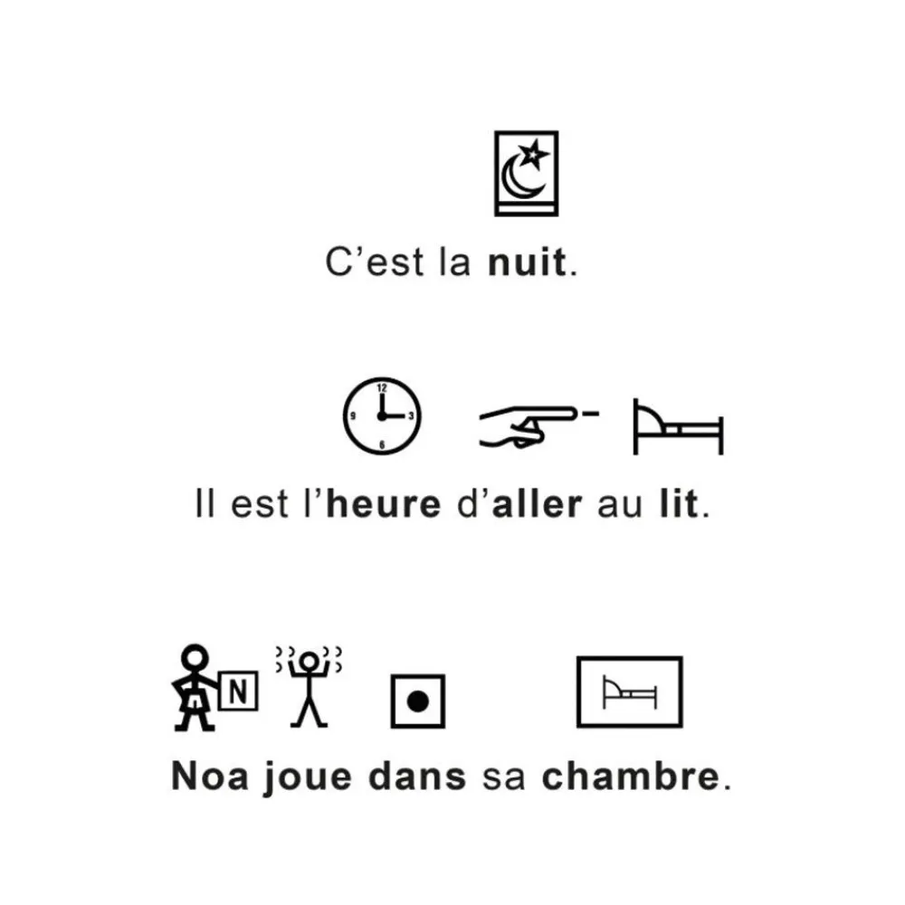HOPTOYS Dyslexie*Livre Pour Noa Il Est L'Heure De Dormir