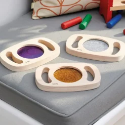 HOPTOYS Jeux Éducatifs Sensoriels*Lot De 3 Panneaux A Paillettes