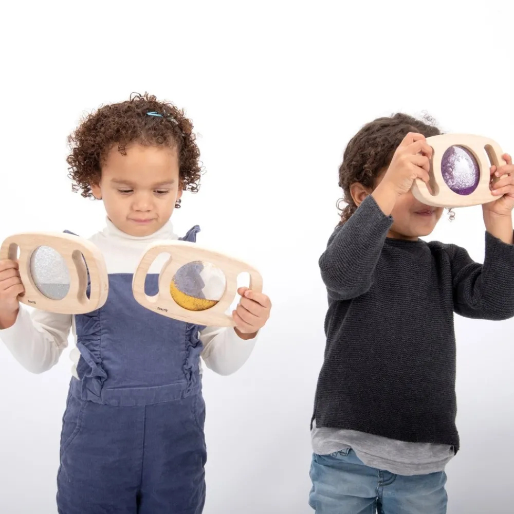 HOPTOYS Jeux Éducatifs Sensoriels*Lot De 3 Panneaux A Paillettes