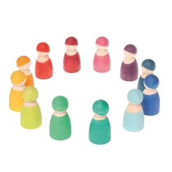 HOPTOYS Les Praxies<Lutins De Bois Multicolores Par 12