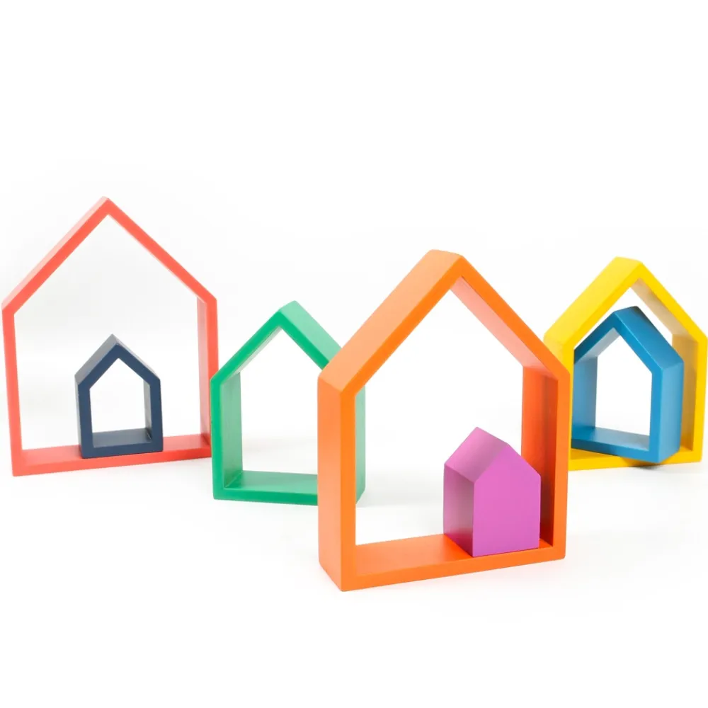 HOPTOYS 1er Éveil<Maisons Arc-En-Ciel