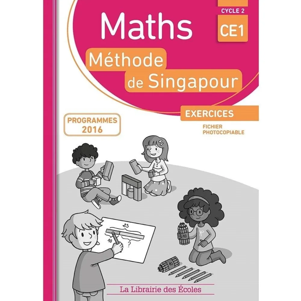 HOPTOYS Mathématiques, Formes & Couleurs*Maths Singapour Fiche Photocopiable Ce1