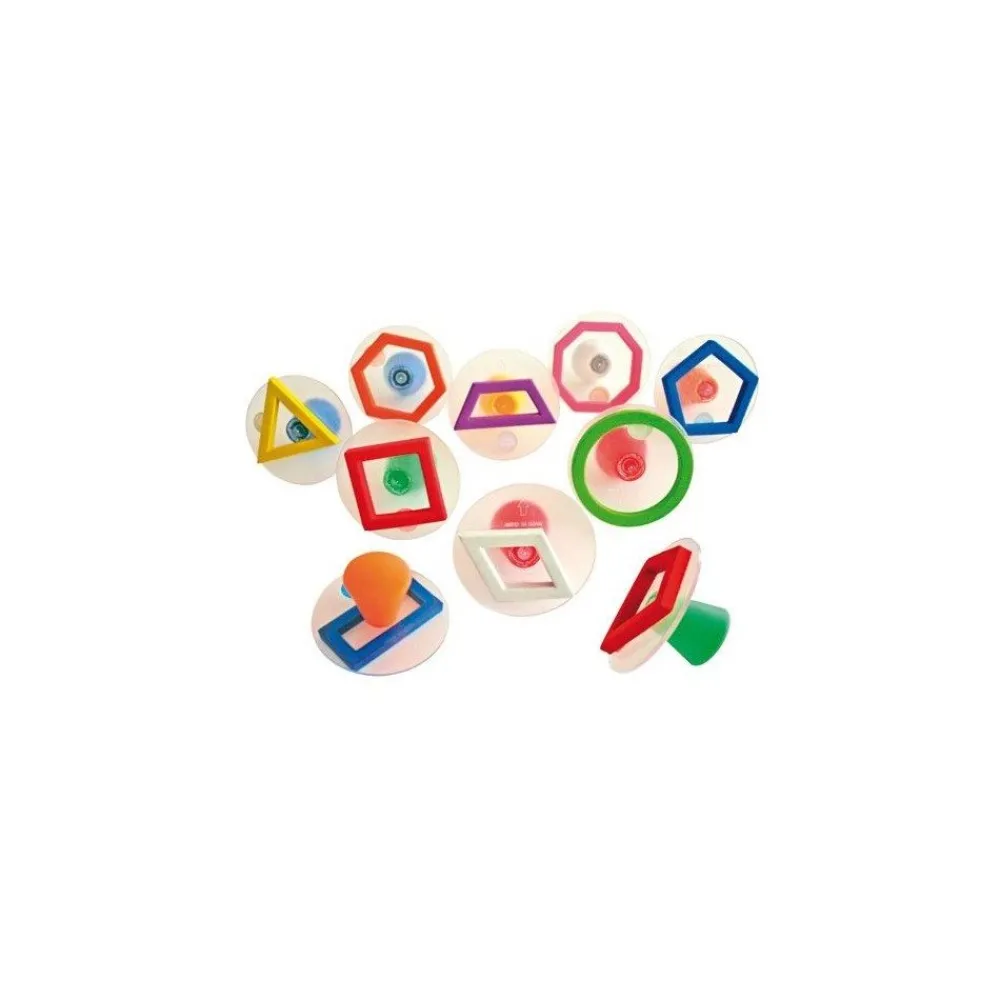 HOPTOYS Cycle 1 (Maternelle)<Maxi Tampons - 10 Formes Geometriques