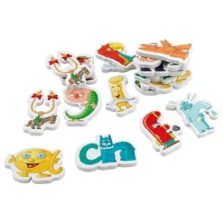 HOPTOYS Dyslexie*Mes 60 Grands Alphas Magnetiques