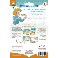 HOPTOYS Lecture<Mes 60 Stickers Les Alphas