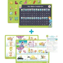 HOPTOYS Lecture<Mes Deux Sous-Mains Des Alphas "Je Commence A Lire"